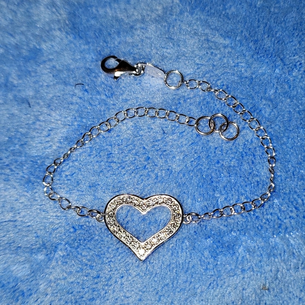 Sterling Silver with Cubic Zirconia